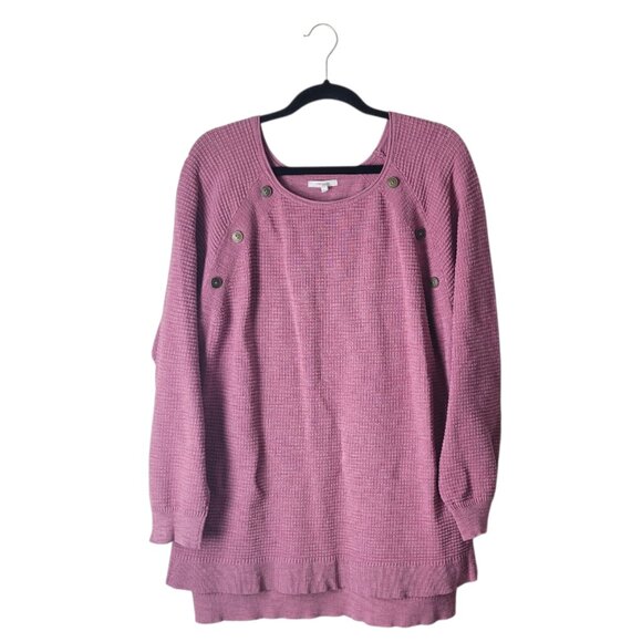 Maurices Waffle Knit Sweater Blouse - Picture 1 of 9